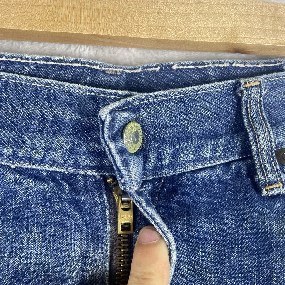 Vintage 50s Penneys Foremost Selvedge Denim Jeans Mens 32x28 Repaired 1950s Hole
